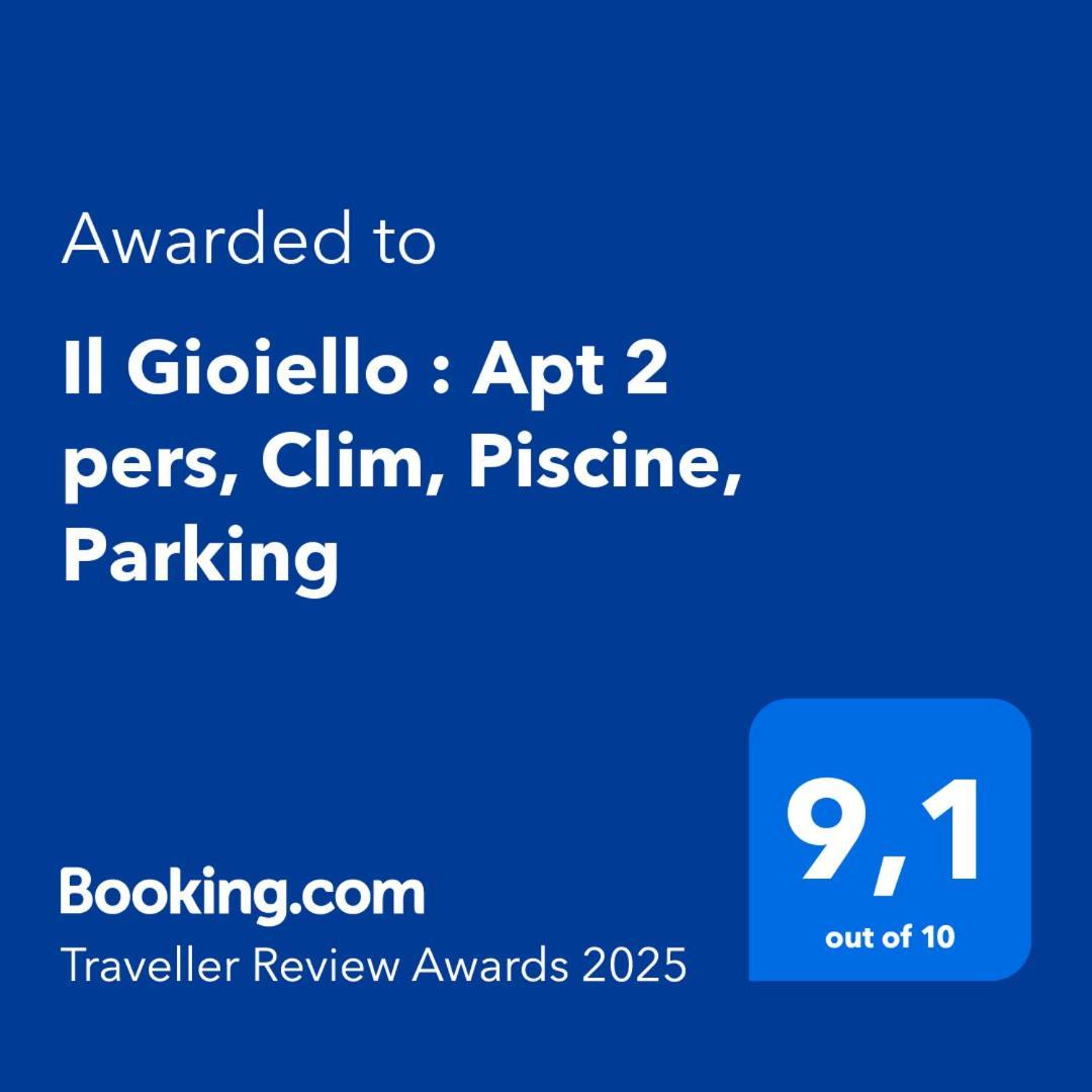 Il Gioiello : Apt 2 Pers, Clim, Piscine, Parking 昂蒂布 外观 照片